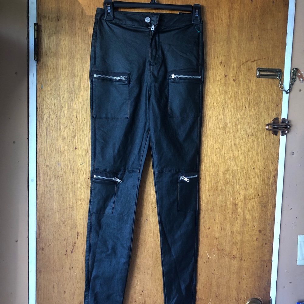 Misguided Tall Black Women's Jeans with Zipper Size 6L(New)